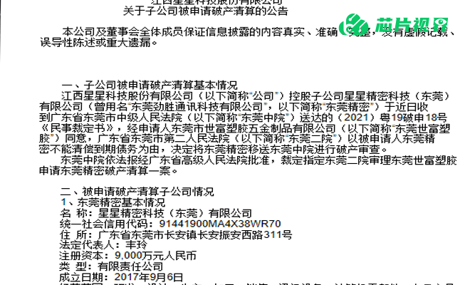 挺不住了！华为供应商宣布破产